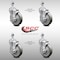 Service Caster 5 Inch SS Gray Polyurethane Wheel Swivel 1/2 Inch Threaded Stem Caster Set Brake SCC-SSTS20S514-PPUB-TLB-121315-4 - alternate 3